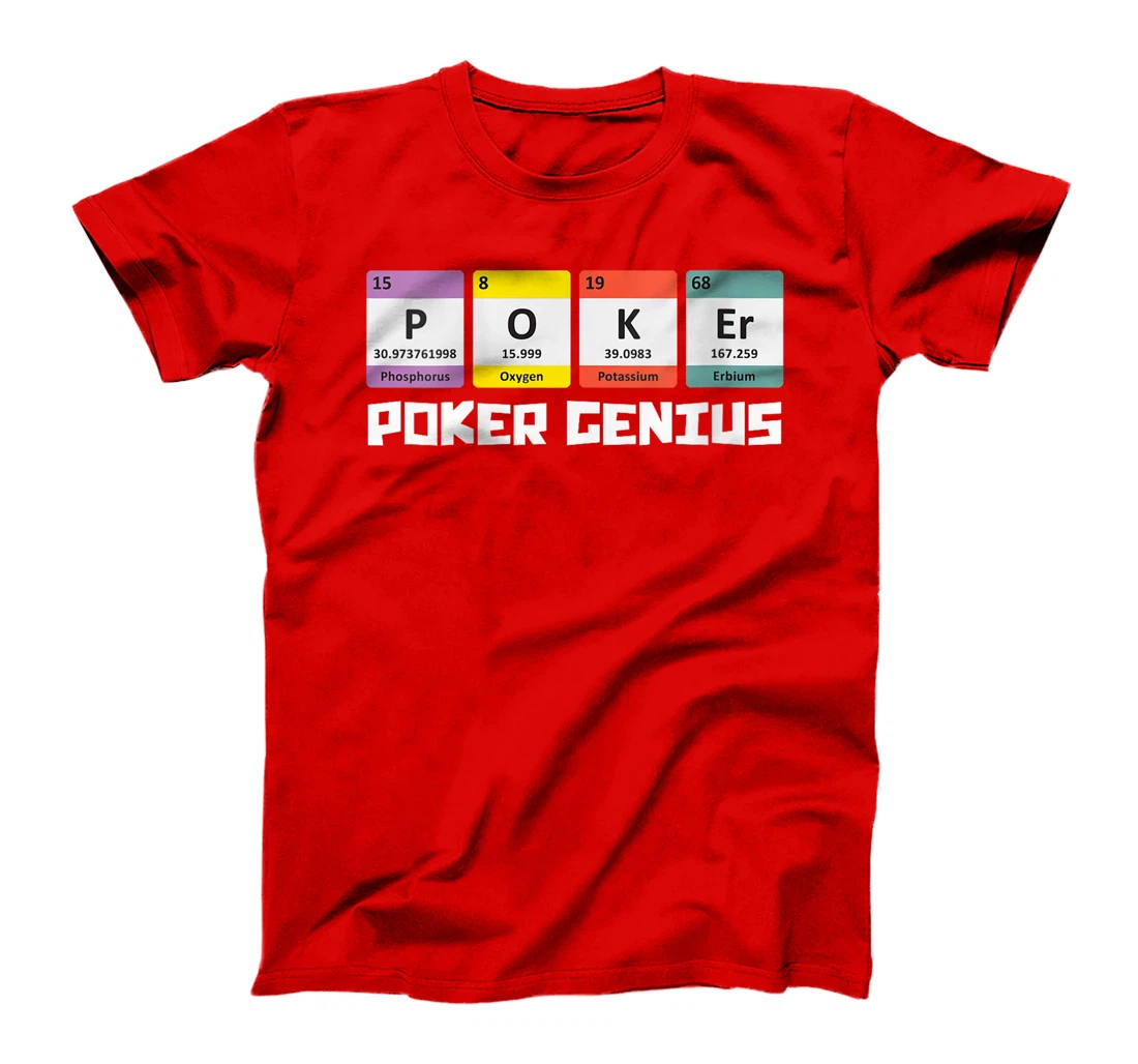 Womens POKER GENIE Poker Lover Poker Player Texas Holdem T-Shirt