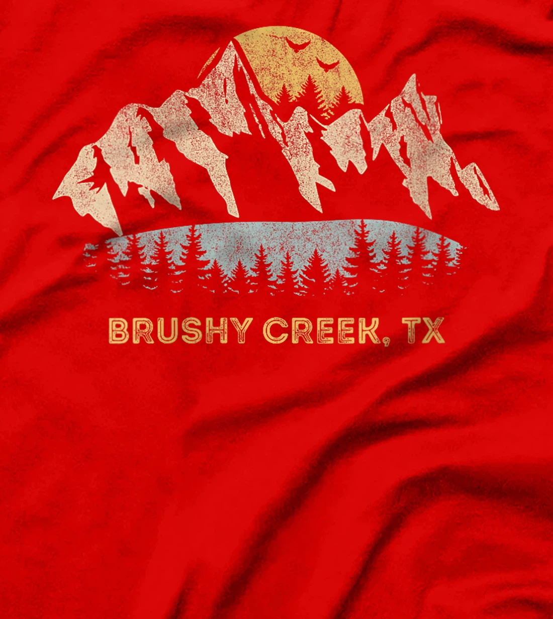 Womens Brushy Creek Texas Mountain Sunset Sunrise TX T-Shirt