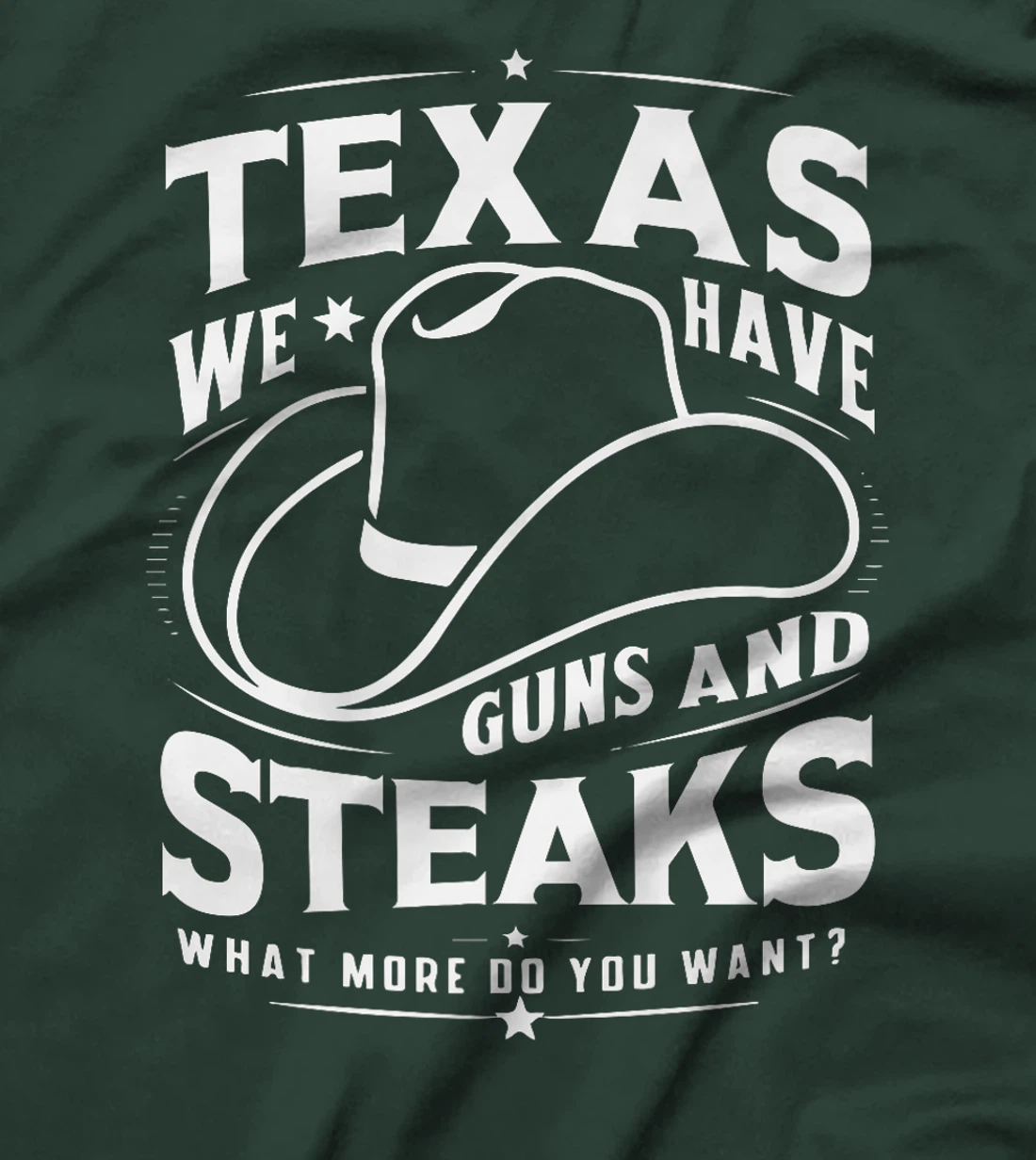 Texas We Have Guns And Steaks What More Do You Want Premium T-Shirt
