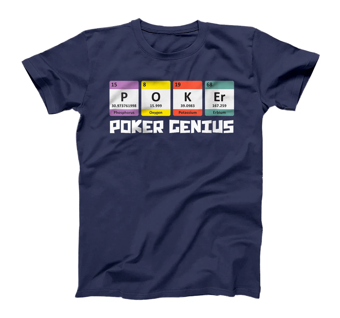 Womens POKER GENIE Poker Lover Poker Player Texas Holdem T-Shirt