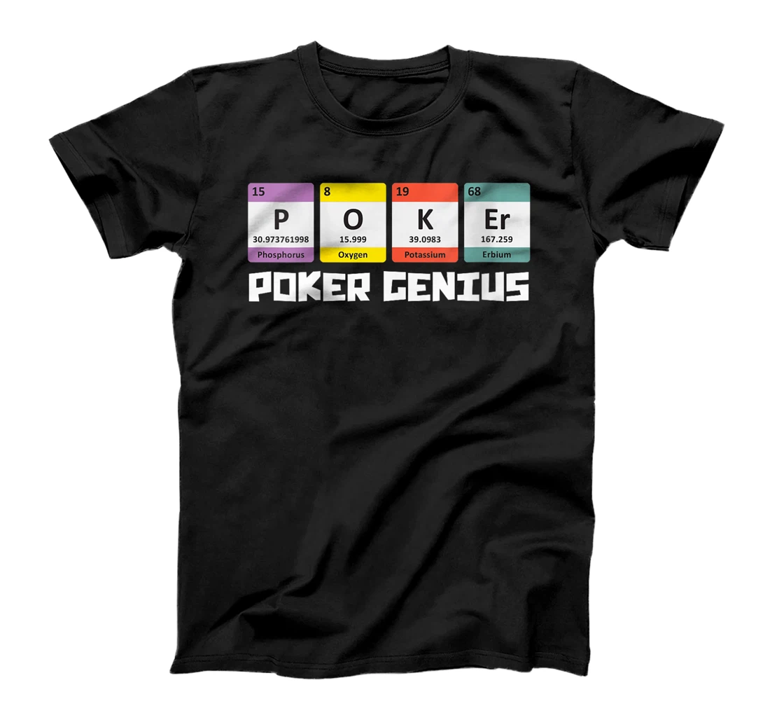 Womens POKER GENIE Poker Lover Poker Player Texas Holdem T-Shirt