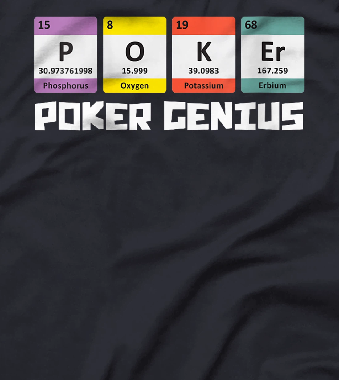 Womens POKER GENIE Poker Lover Poker Player Texas Holdem T-Shirt