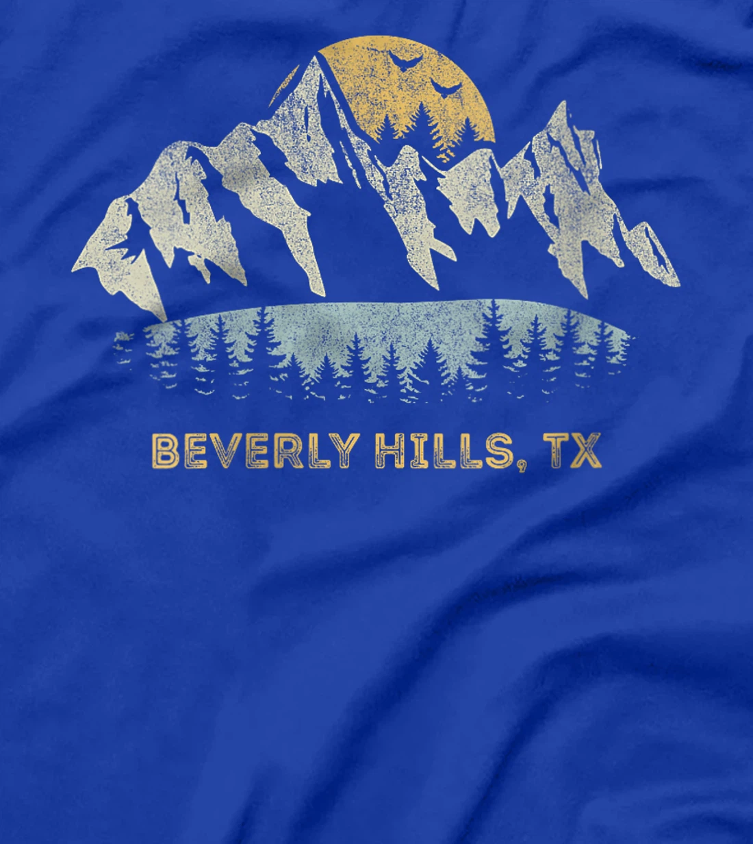 Womens Beverly Hills Texas Mountain Sunset Sunrise TX T-Shirt