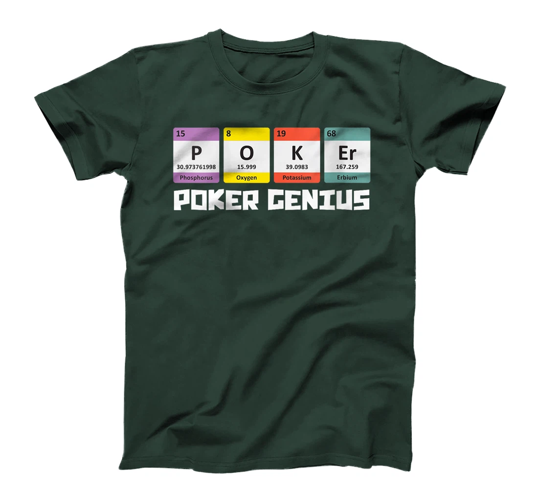 Womens POKER GENIE Poker Lover Poker Player Texas Holdem T-Shirt