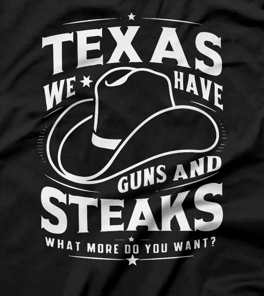 Texas We Have Guns And Steaks What More Do You Want Premium T-Shirt