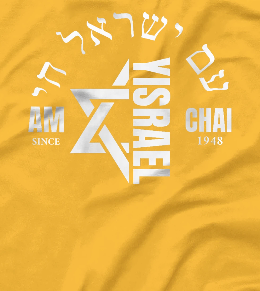 Womens Am Yisrael Chai Israel 1948 Jewish Magen David Hebrew IDF T-Shirt
