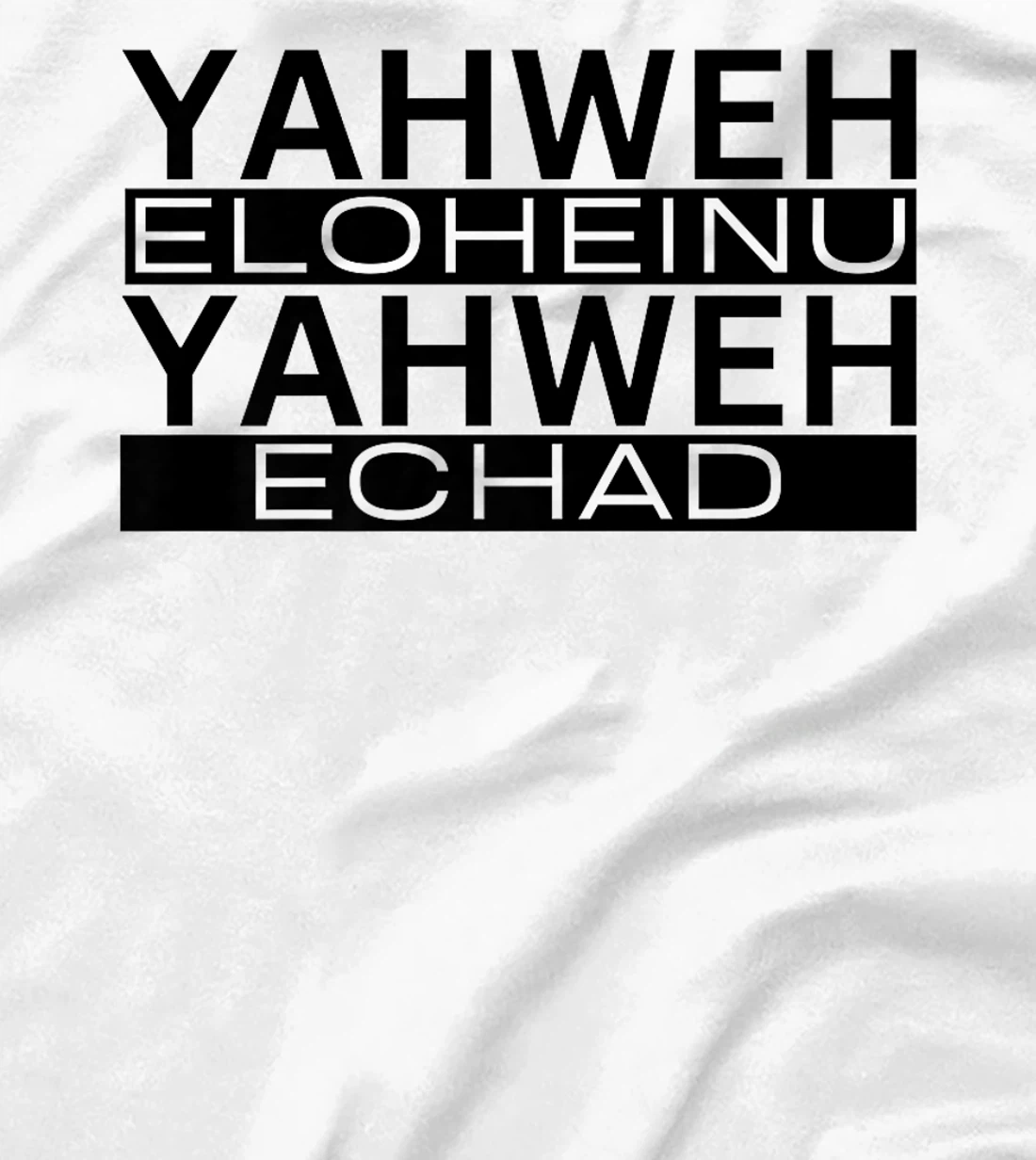 Yahweh Eloheinu Yahweh Echad Hebrew Jewish Shema Yisrael Premium T-Shirt