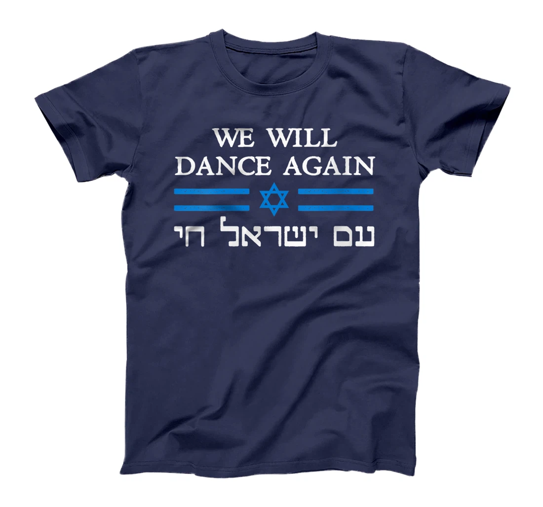 Womens We Will Dance Again Retro Vintage David of Israel Jewish T-Shirt