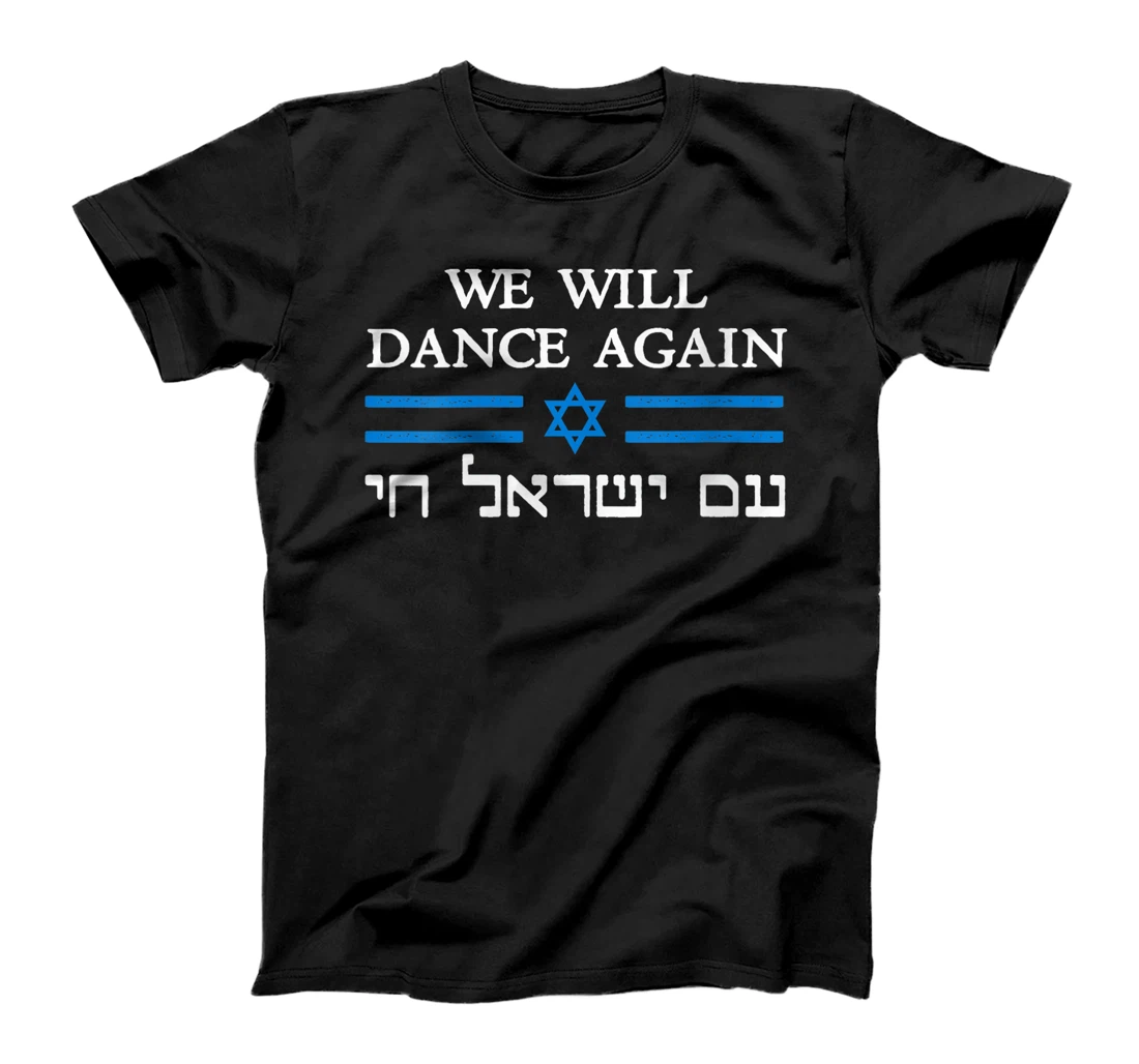 Womens We Will Dance Again Retro Vintage David of Israel Jewish T-Shirt