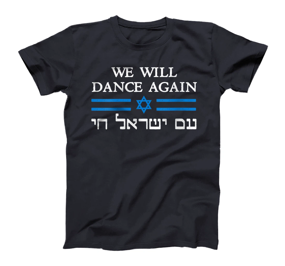 Womens We Will Dance Again Retro Vintage David of Israel Jewish T-Shirt