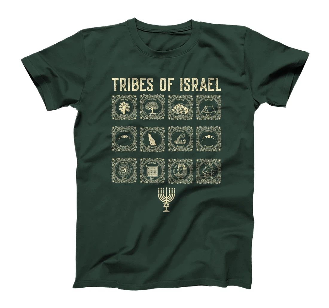 Twelve Tribes Of Israel Hebrew Israelite Judah Jerusalem T-Shirt