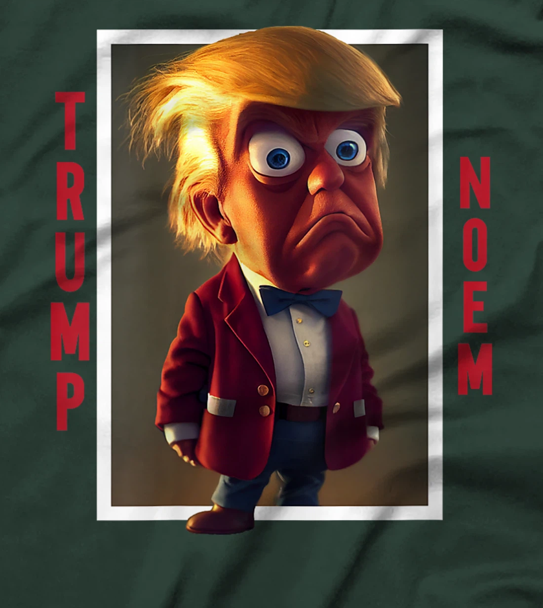 Womens Trump Kristi Noem Presidential Cartoon 2024 T-Shirt