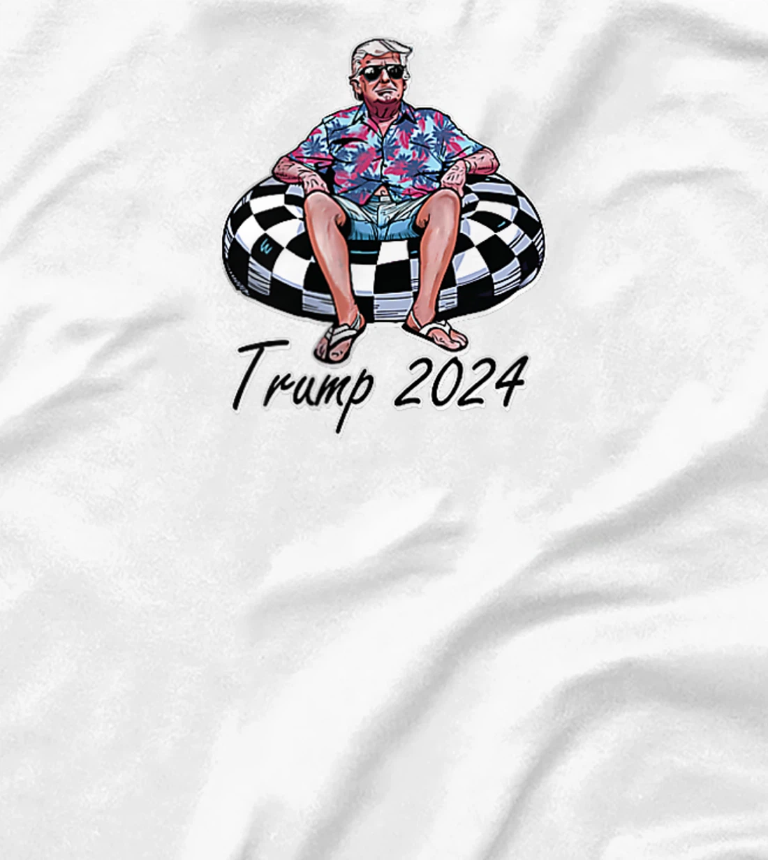 Chillin Like A Felon Funny Trump Summer 2024 2 Sided T-Shirt