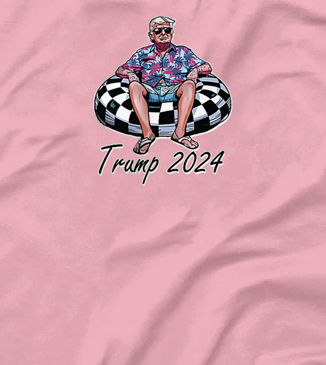 Chillin Like A Felon Funny Trump Summer 2024 2 Sided T-Shirt