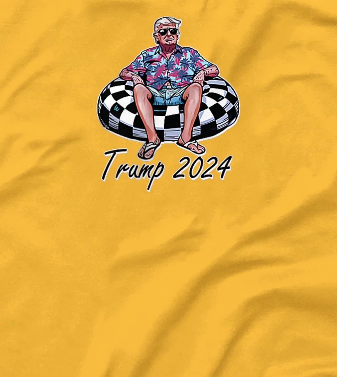 Chillin Like A Felon Funny Trump Summer 2024 2 Sided T-Shirt