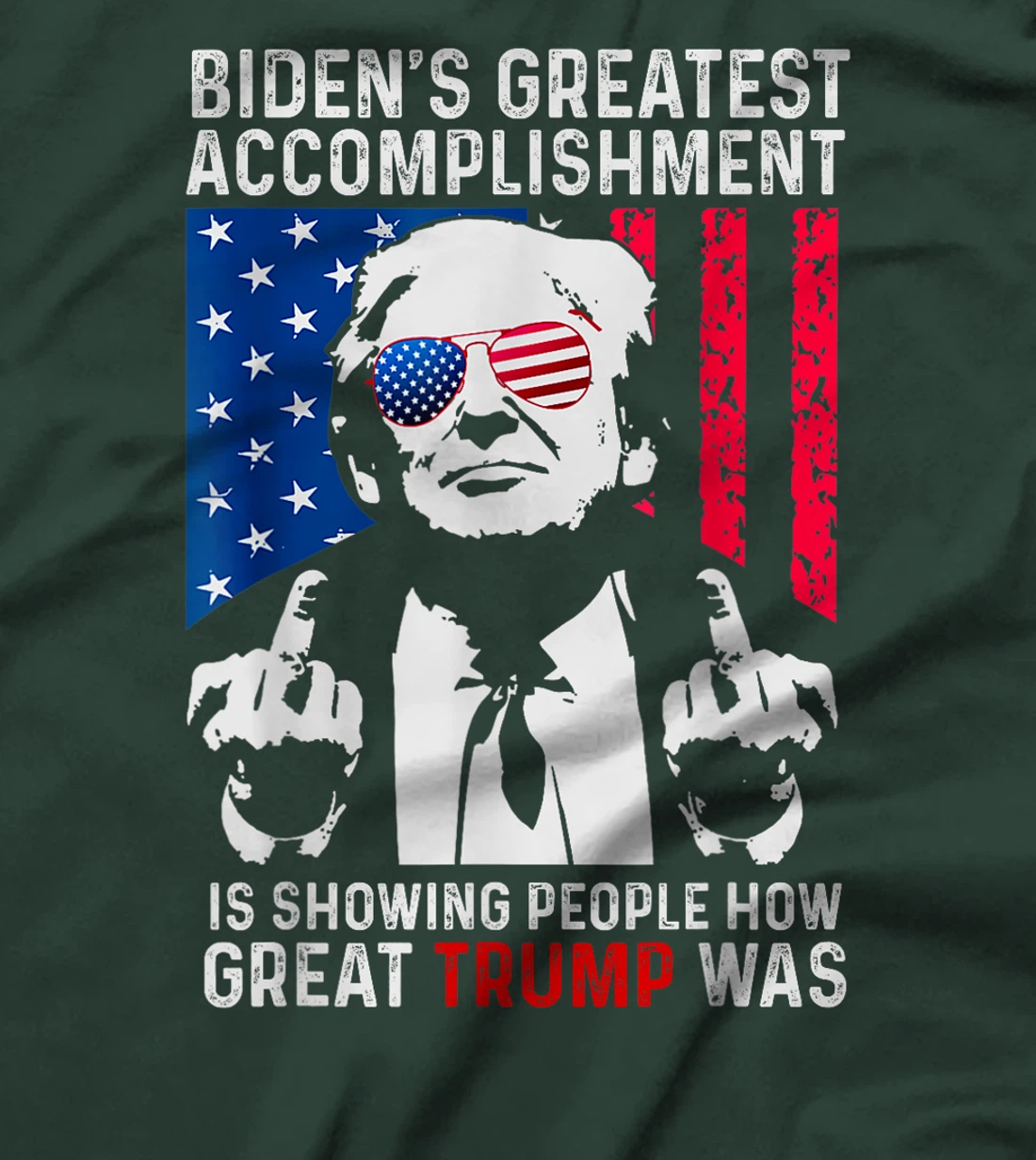 biden s greatest accomplishment, funny trump retro T-Shirt