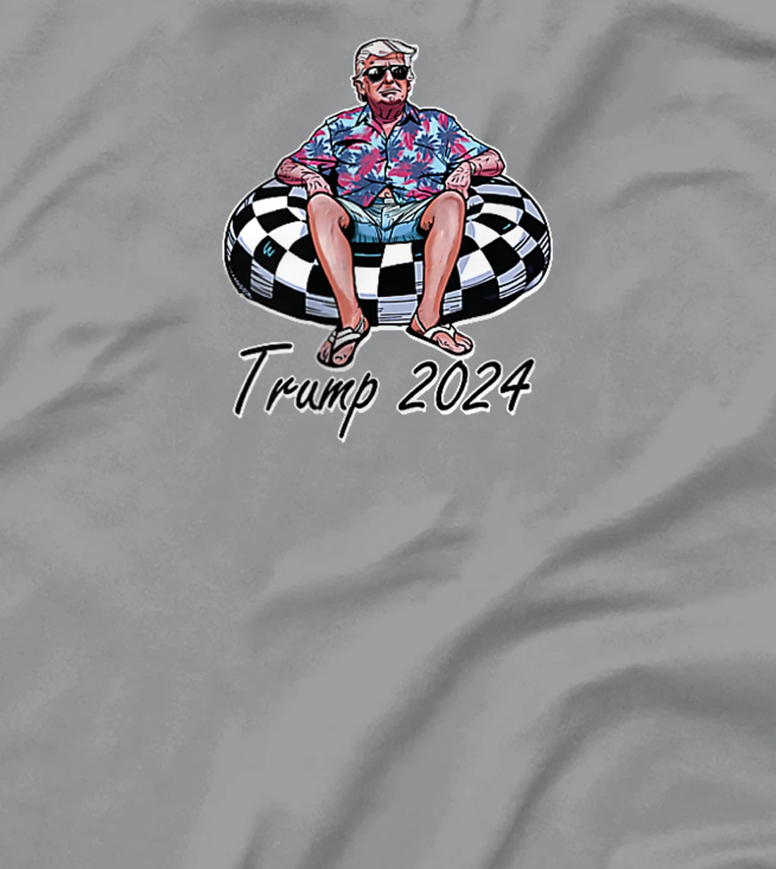 Chillin Like A Felon Funny Trump Summer 2024 2 Sided T-Shirt