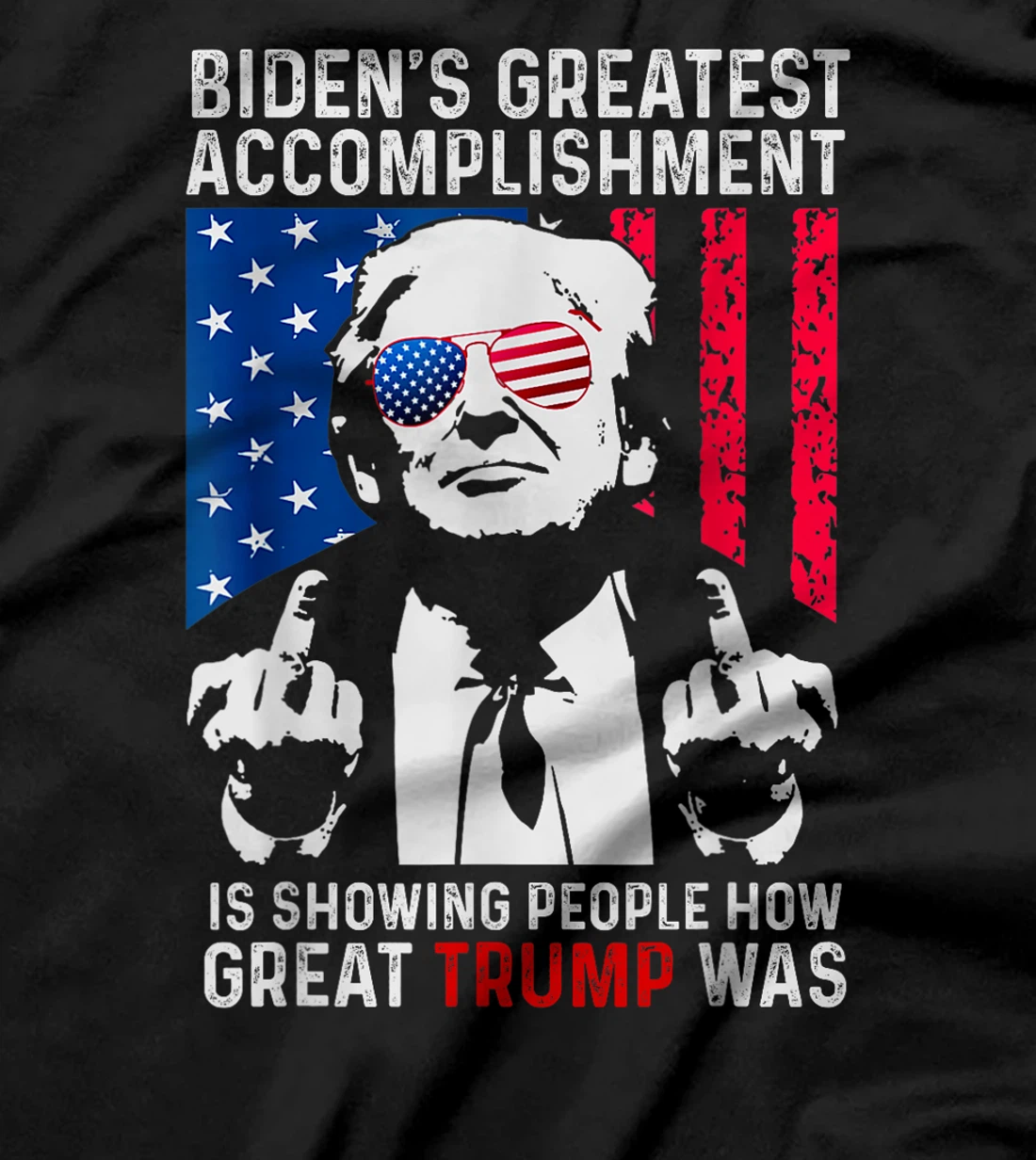 biden s greatest accomplishment, funny trump retro T-Shirt