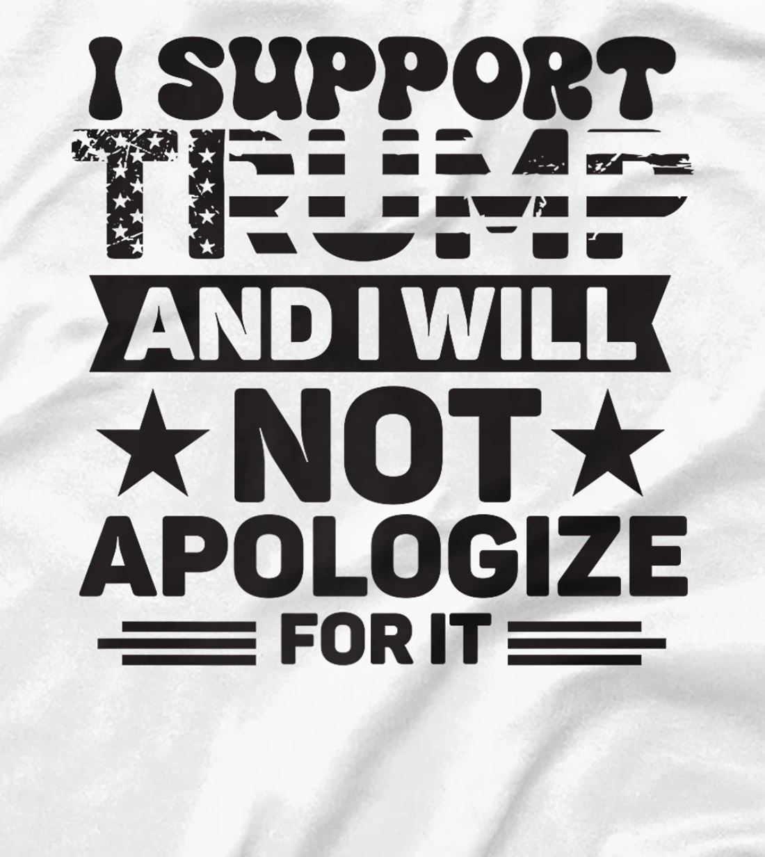 I Support Trump And I Will Not Apologies For It Trump 2024 Premium T-Shirt