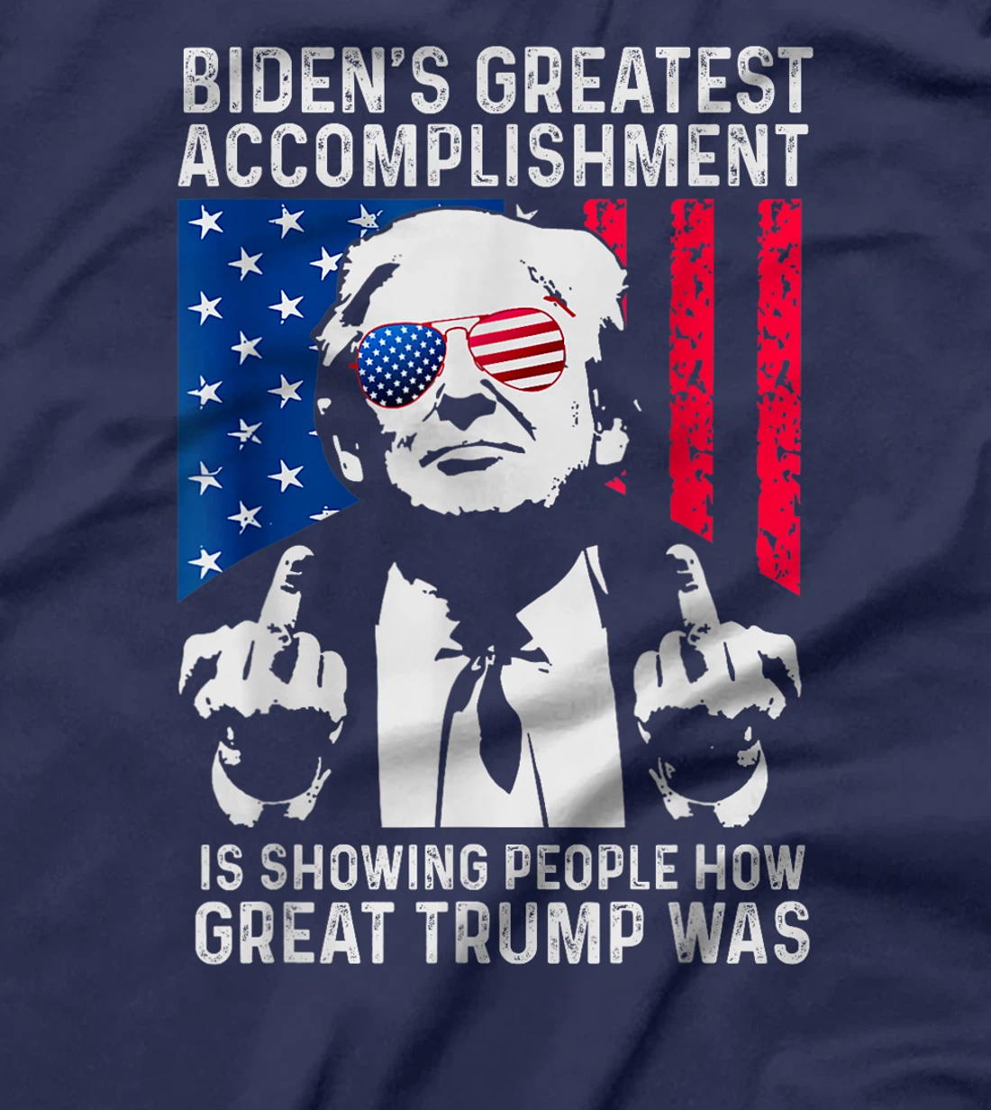 biden s greatest accomplishment, funny trump retro T-Shirt