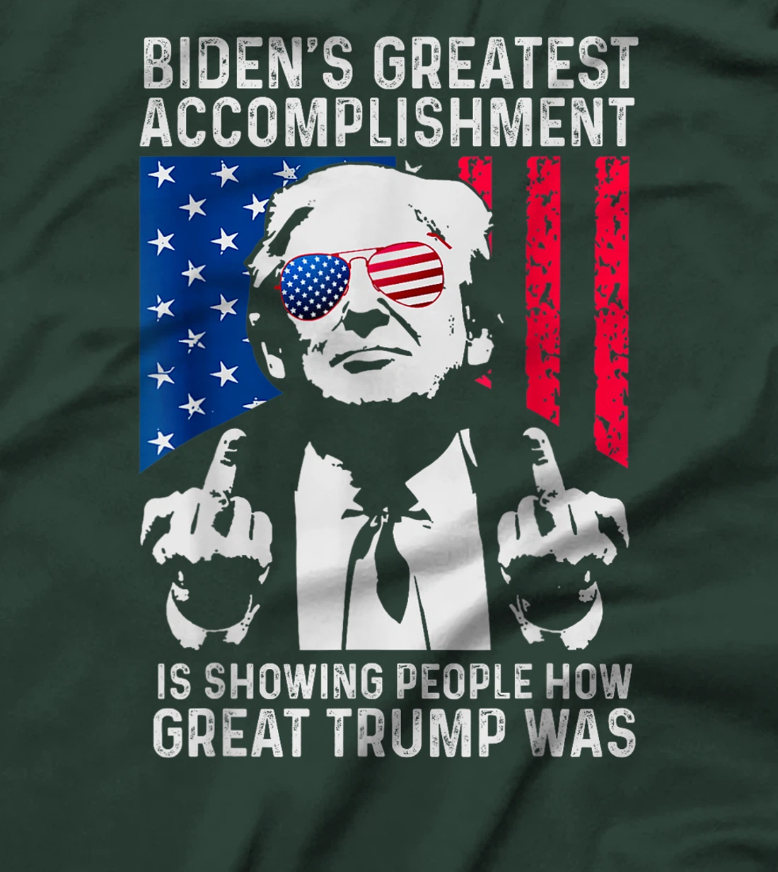 biden s greatest accomplishment, funny trump retro T-Shirt