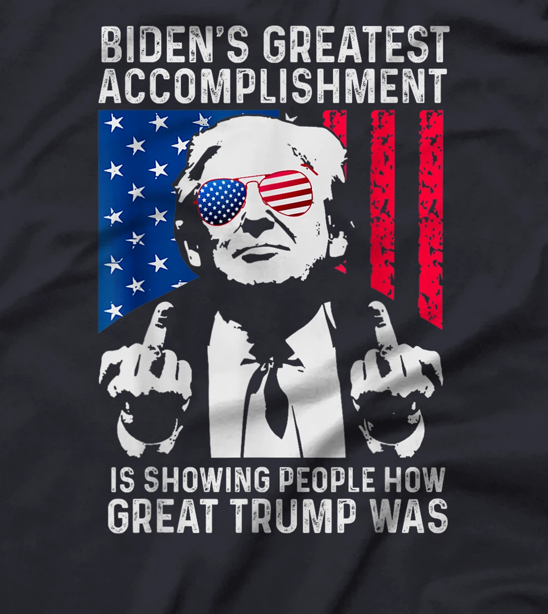 biden s greatest accomplishment, funny trump retro T-Shirt