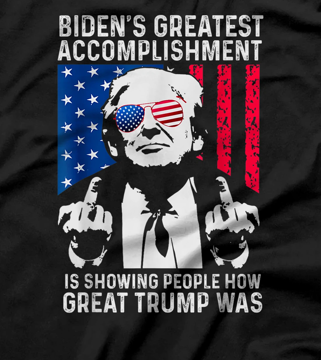 biden s greatest accomplishment, funny trump retro T-Shirt