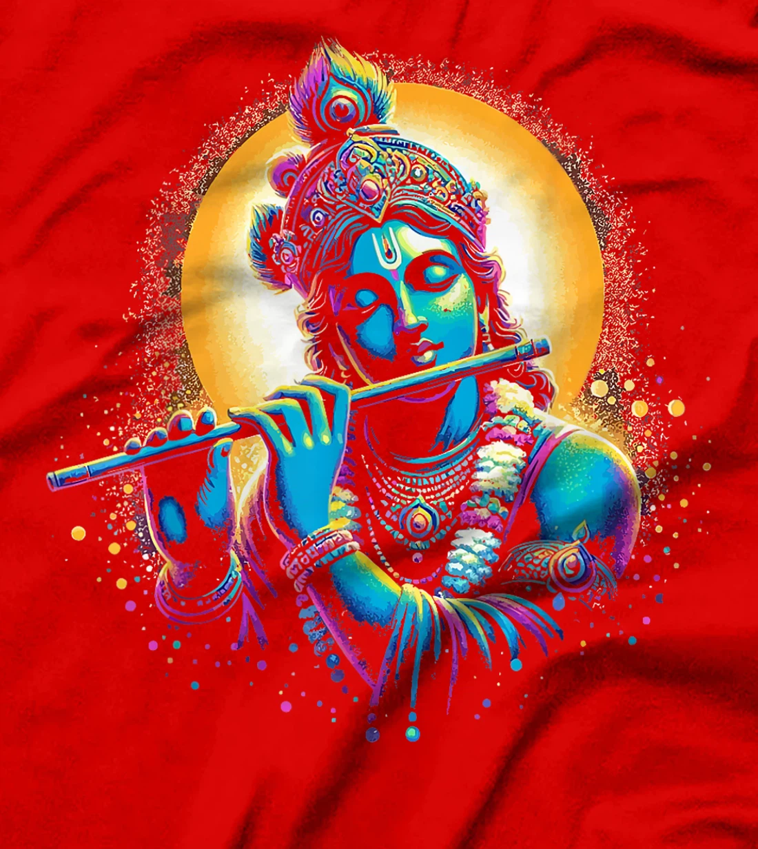 Womens Lord Shri Krishna Hindu God Lord Shri Krishna Lover Devotee T-Shirt