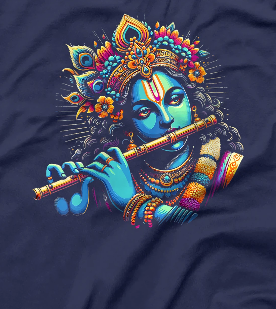 Womens Lord Shri Krishna Hindu God Lord Shri Krishna Lover Devotee T-Shirt