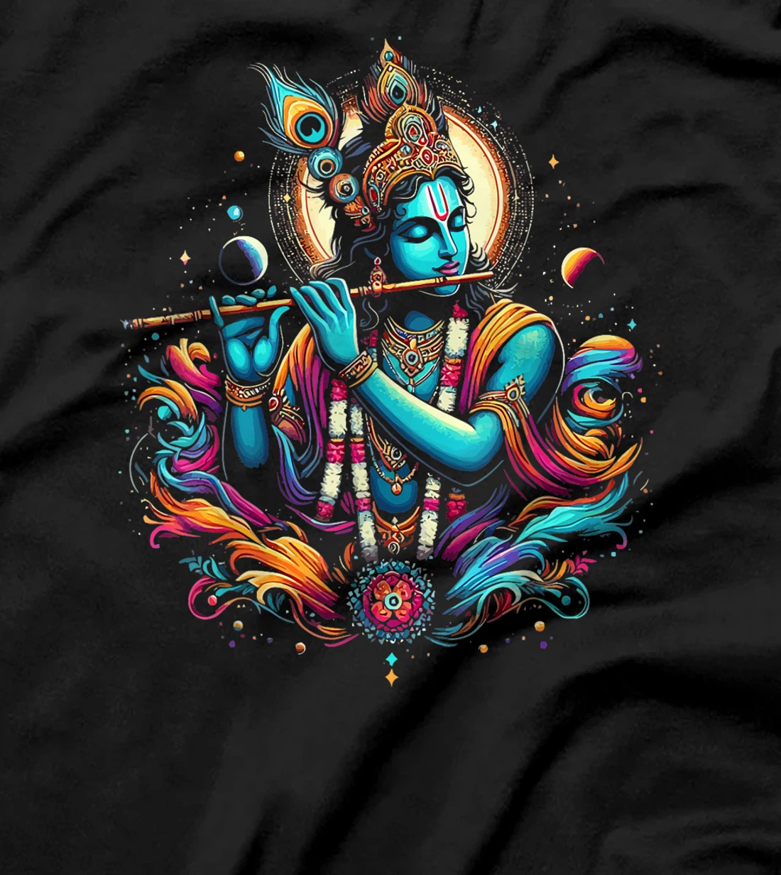Lord Shri Krishna Hindu God Lord Shri Krishna Lover Devotee T-Shirt