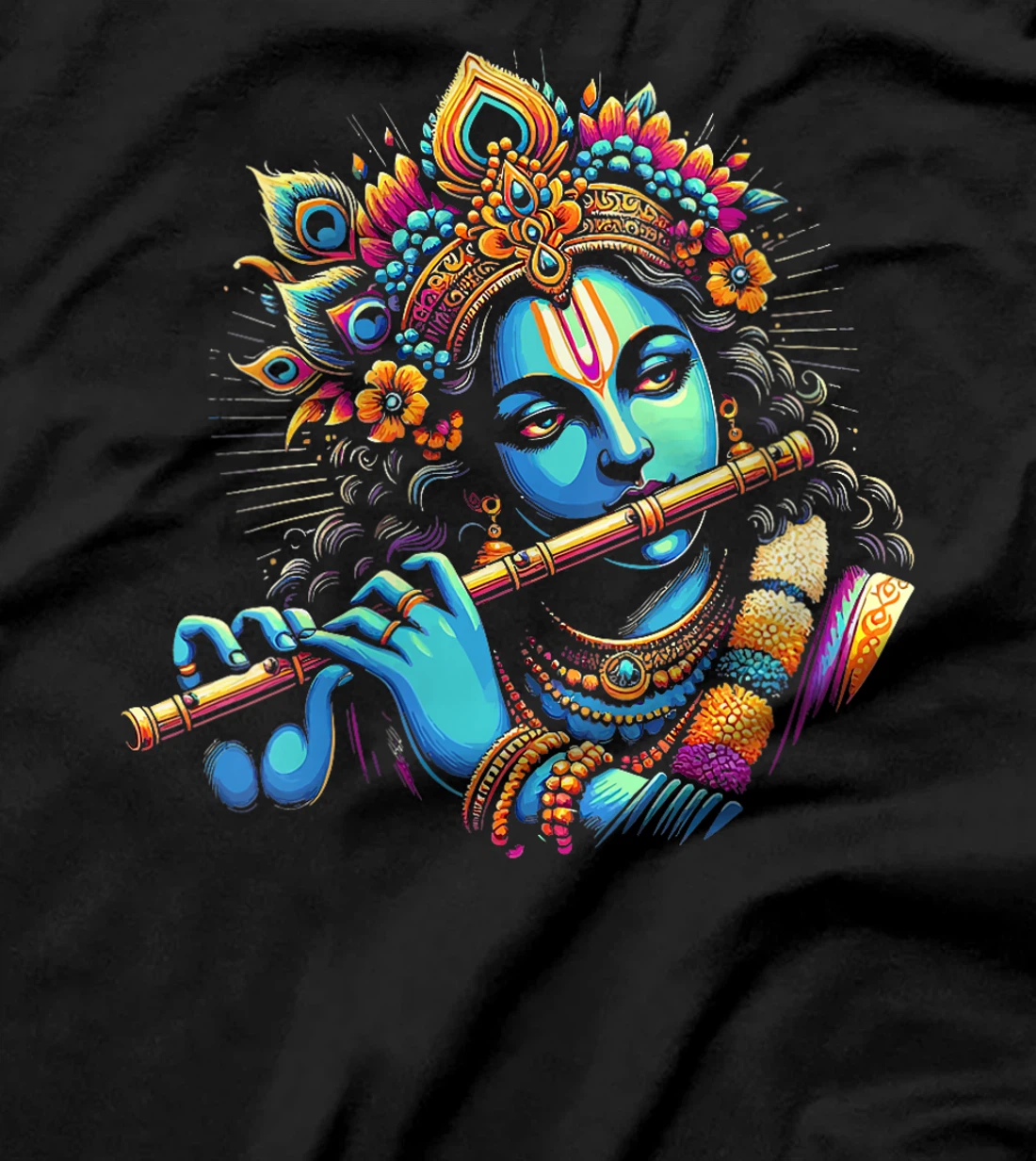 Womens Lord Shri Krishna Hindu God Lord Shri Krishna Lover Devotee T-Shirt