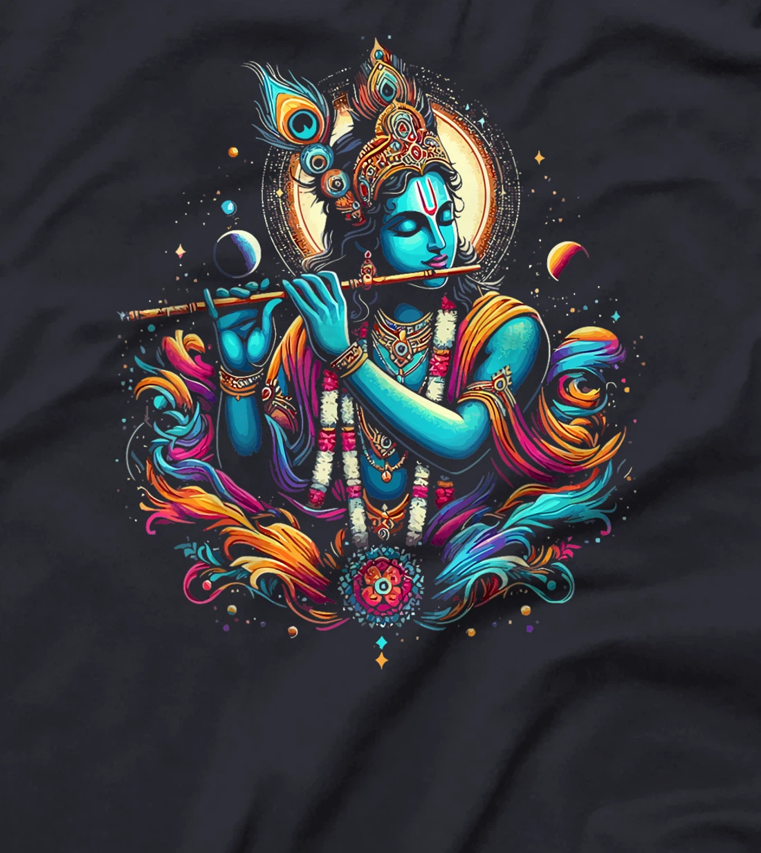 Lord Shri Krishna Hindu God Lord Shri Krishna Lover Devotee T-Shirt