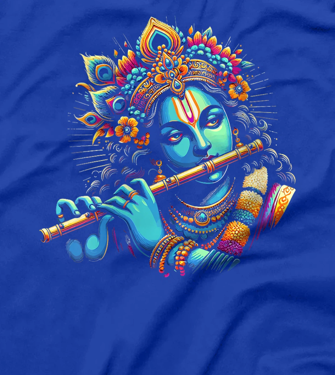 Womens Lord Shri Krishna Hindu God Lord Shri Krishna Lover Devotee T-Shirt