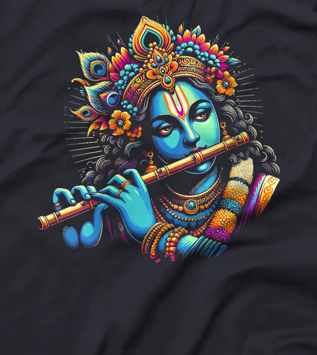 Womens Lord Shri Krishna Hindu God Lord Shri Krishna Lover Devotee T-Shirt