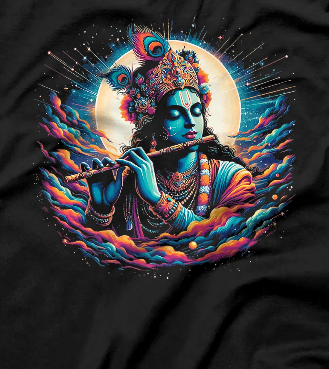 Lord Shri Krishna Hindu God Lord Shri Krishna Lover Devotee Premium T-Shirt