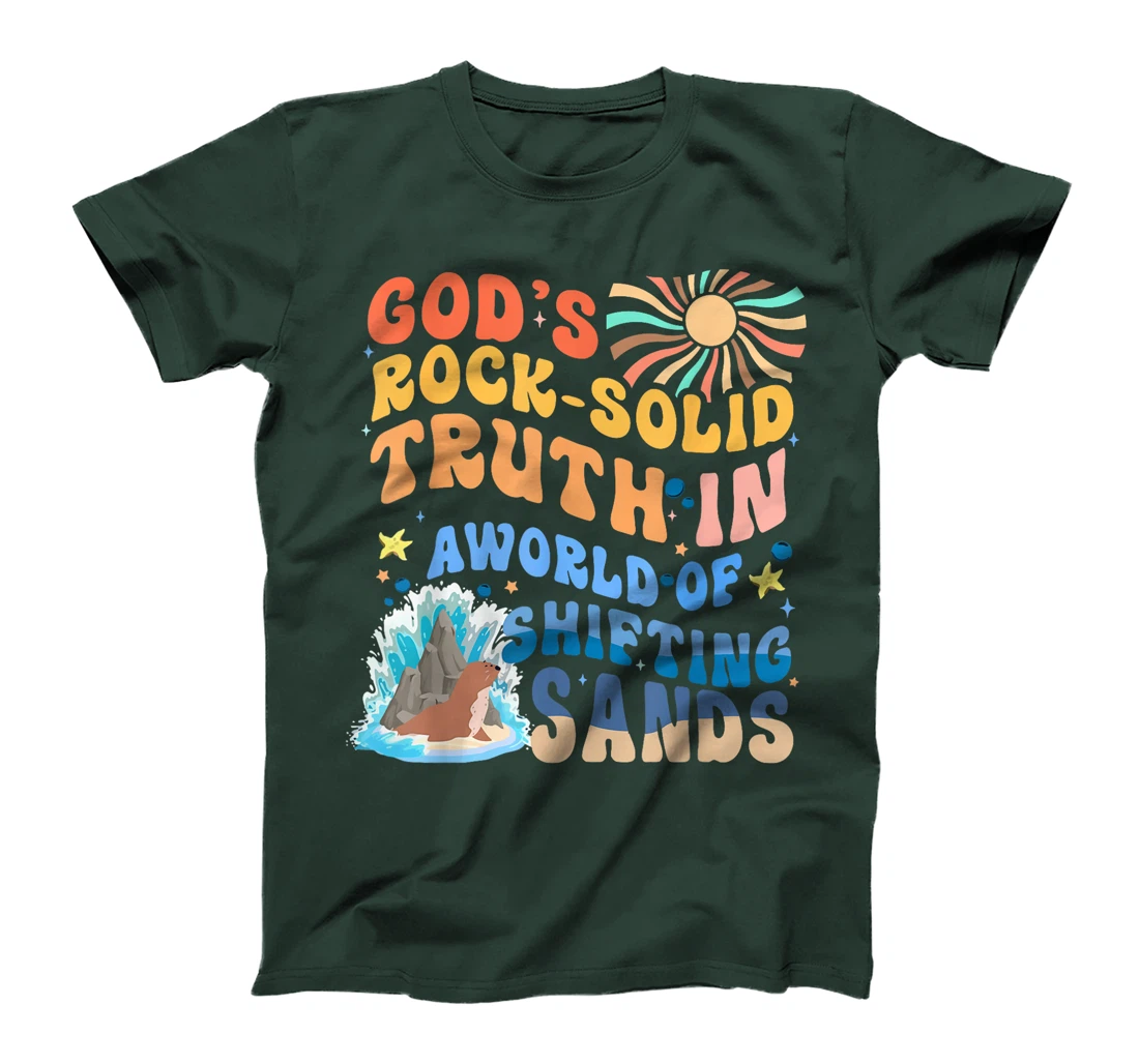 God's Rock Solid Breaker Rock Beach VBS 2024 Christian T-Shirt