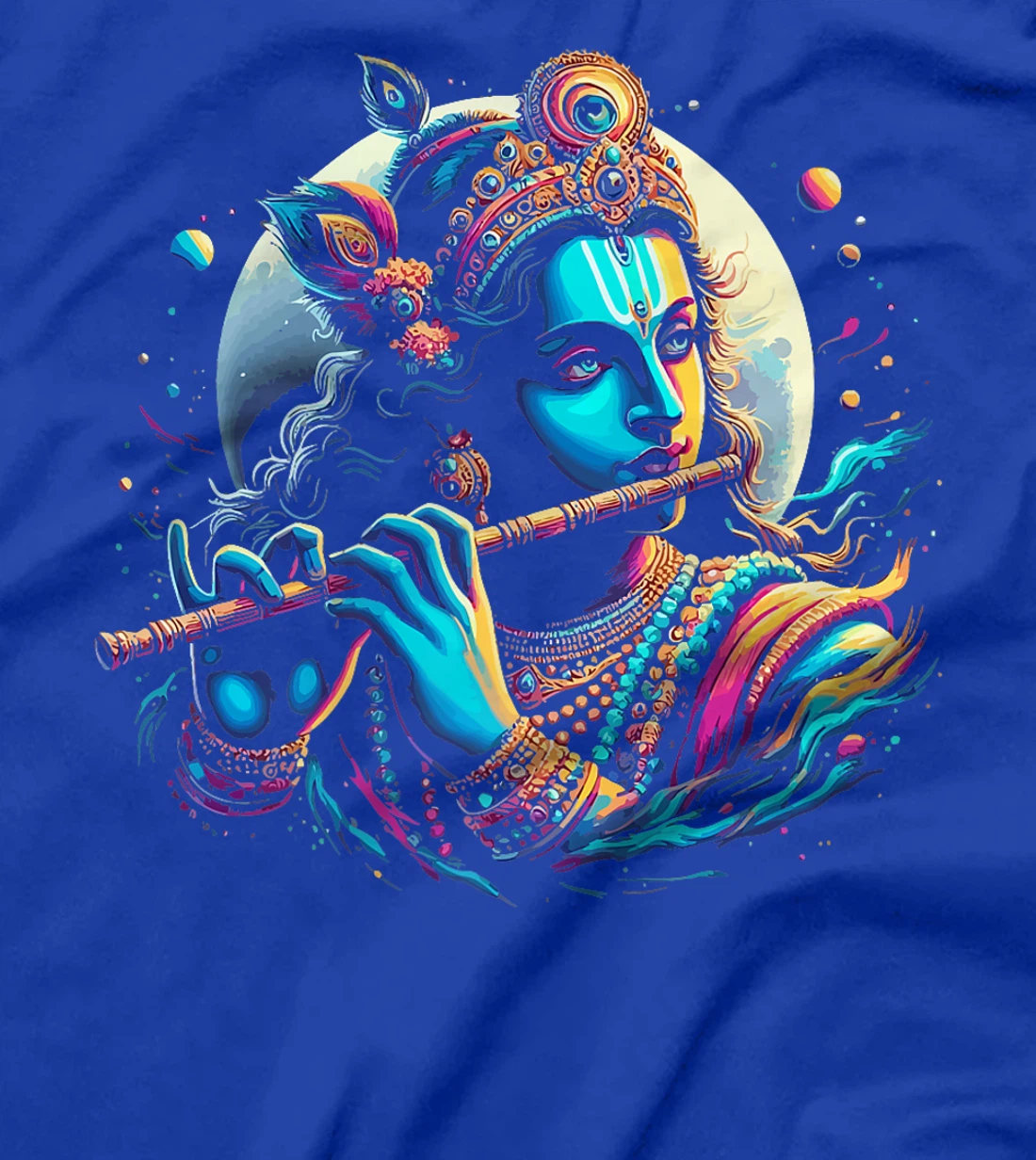 Womens Lord Shri Krishna Hindu God Lord Shri Krishna Lover Devotee T-Shirt