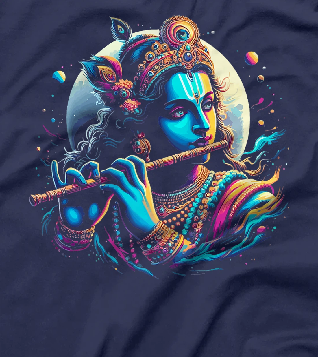 Womens Lord Shri Krishna Hindu God Lord Shri Krishna Lover Devotee T-Shirt