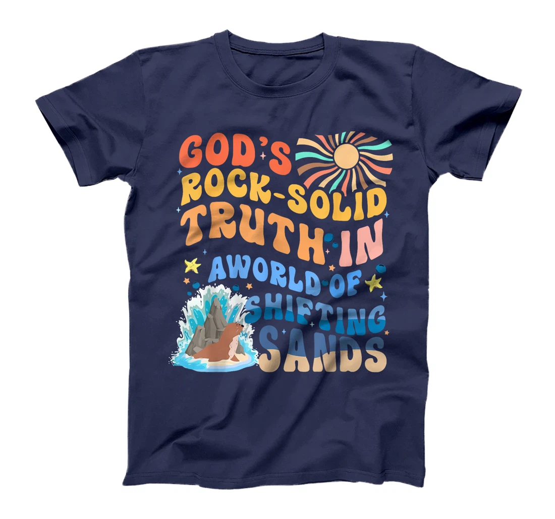 God's Rock Solid Breaker Rock Beach VBS 2024 Christian T-Shirt