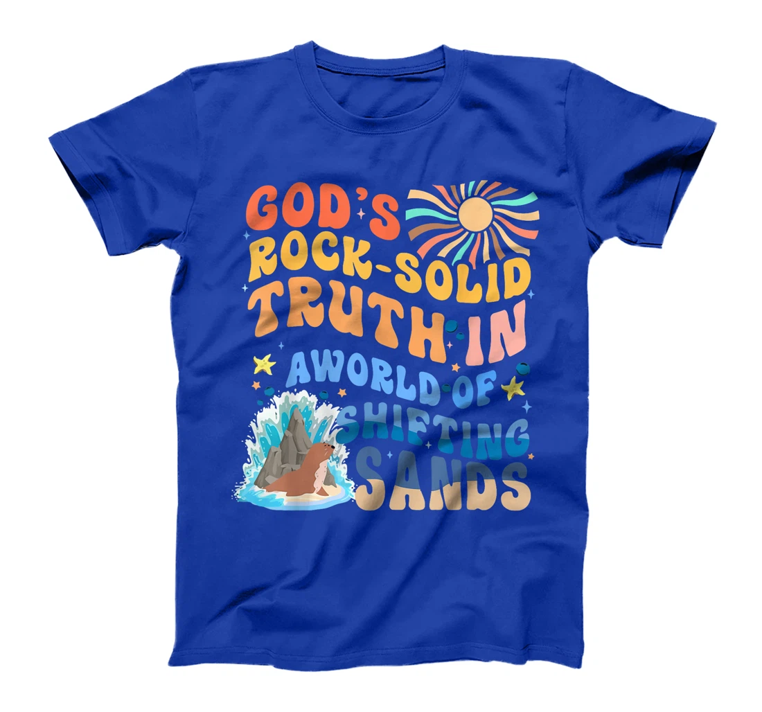 God's Rock Solid Breaker Rock Beach VBS 2024 Christian T-Shirt