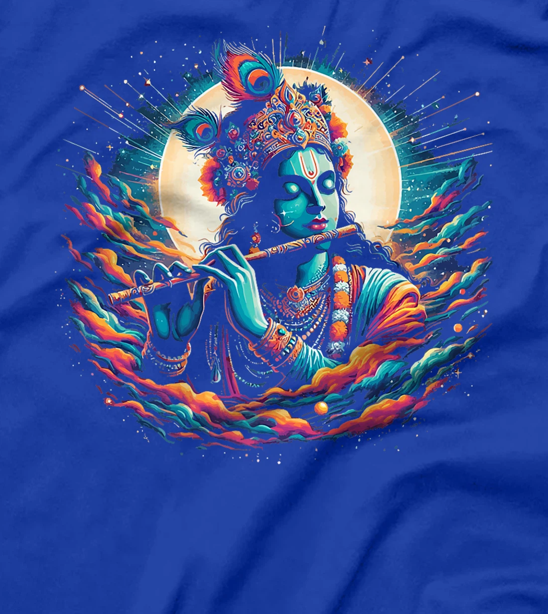 Lord Shri Krishna Hindu God Lord Shri Krishna Lover Devotee Premium T-Shirt