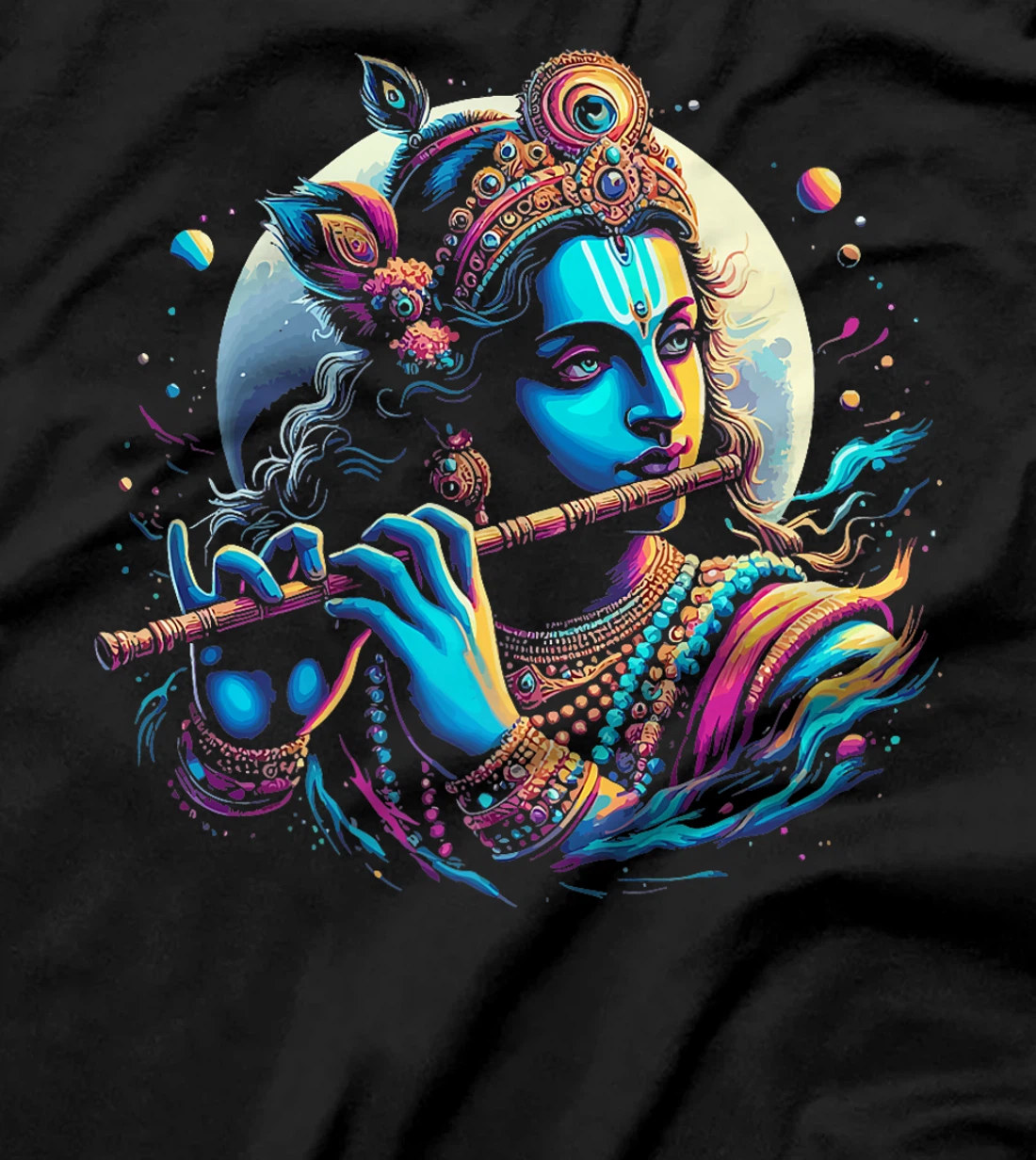 Womens Lord Shri Krishna Hindu God Lord Shri Krishna Lover Devotee T-Shirt