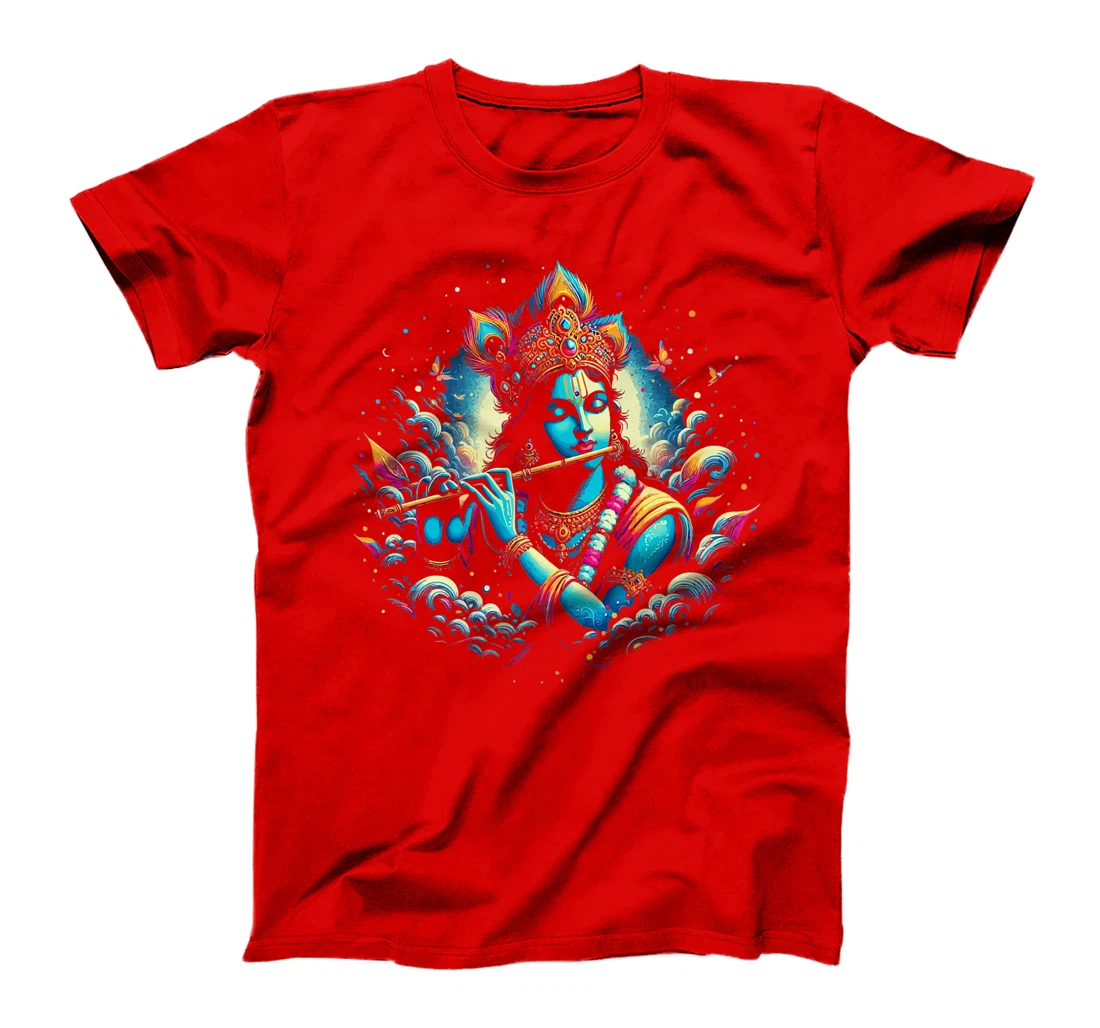 Lord Shri Krishna Hindu God Lord Shri Krishna Lover Devotee Premium T-Shirt