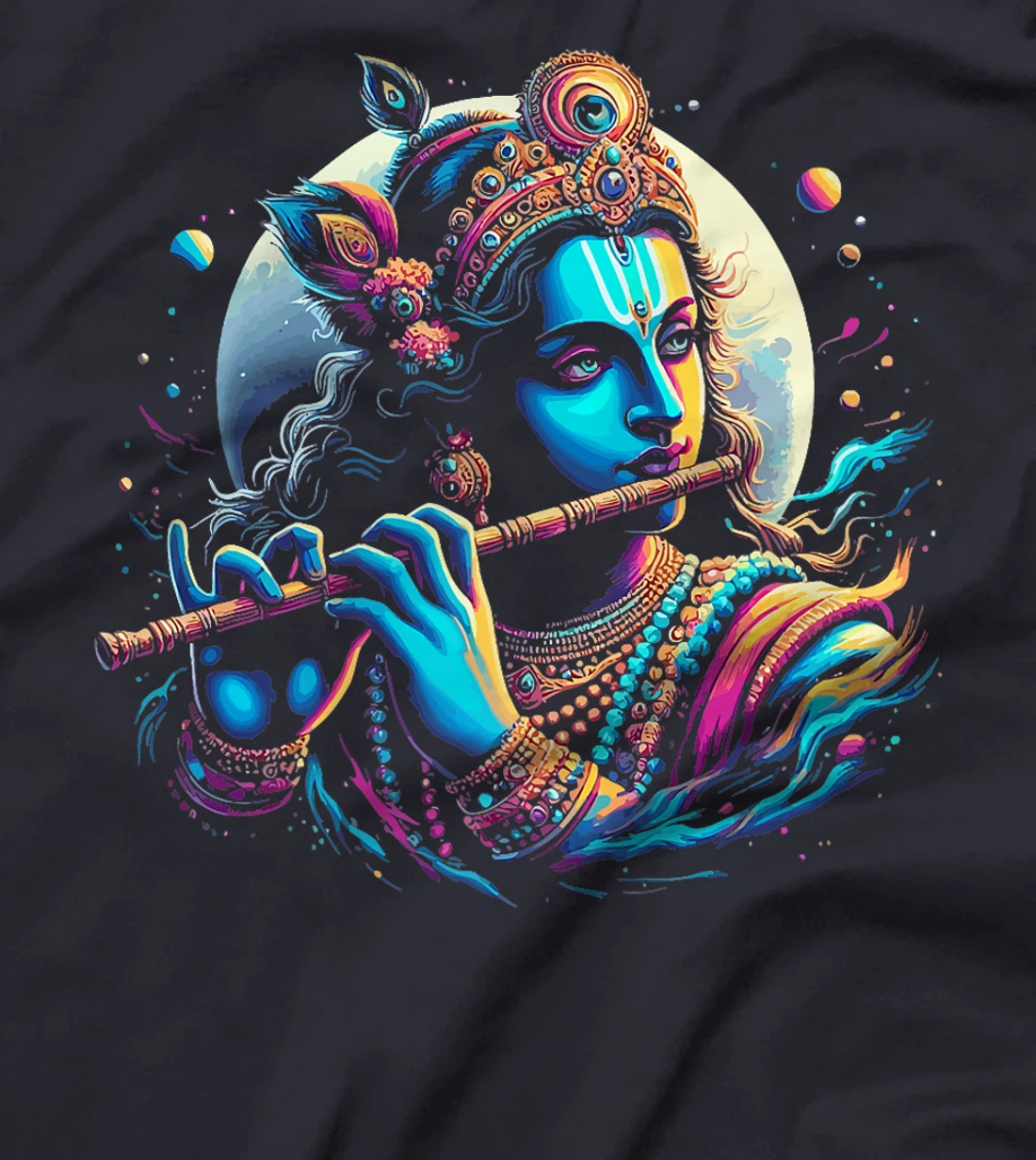 Womens Lord Shri Krishna Hindu God Lord Shri Krishna Lover Devotee T-Shirt