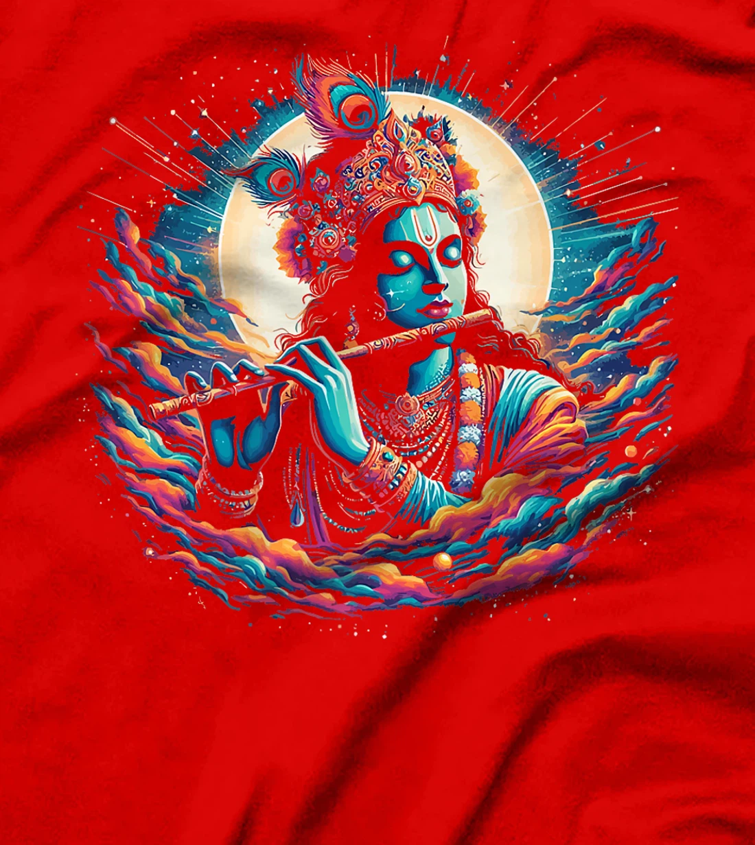 Lord Shri Krishna Hindu God Lord Shri Krishna Lover Devotee Premium T-Shirt