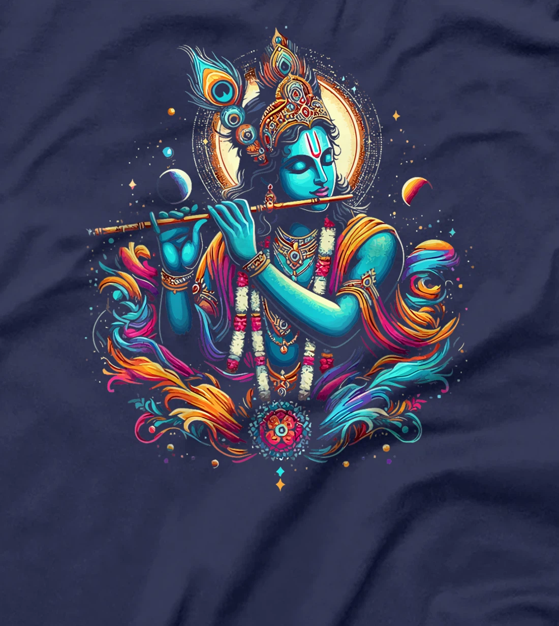 Lord Shri Krishna Hindu God Lord Shri Krishna Lover Devotee T-Shirt