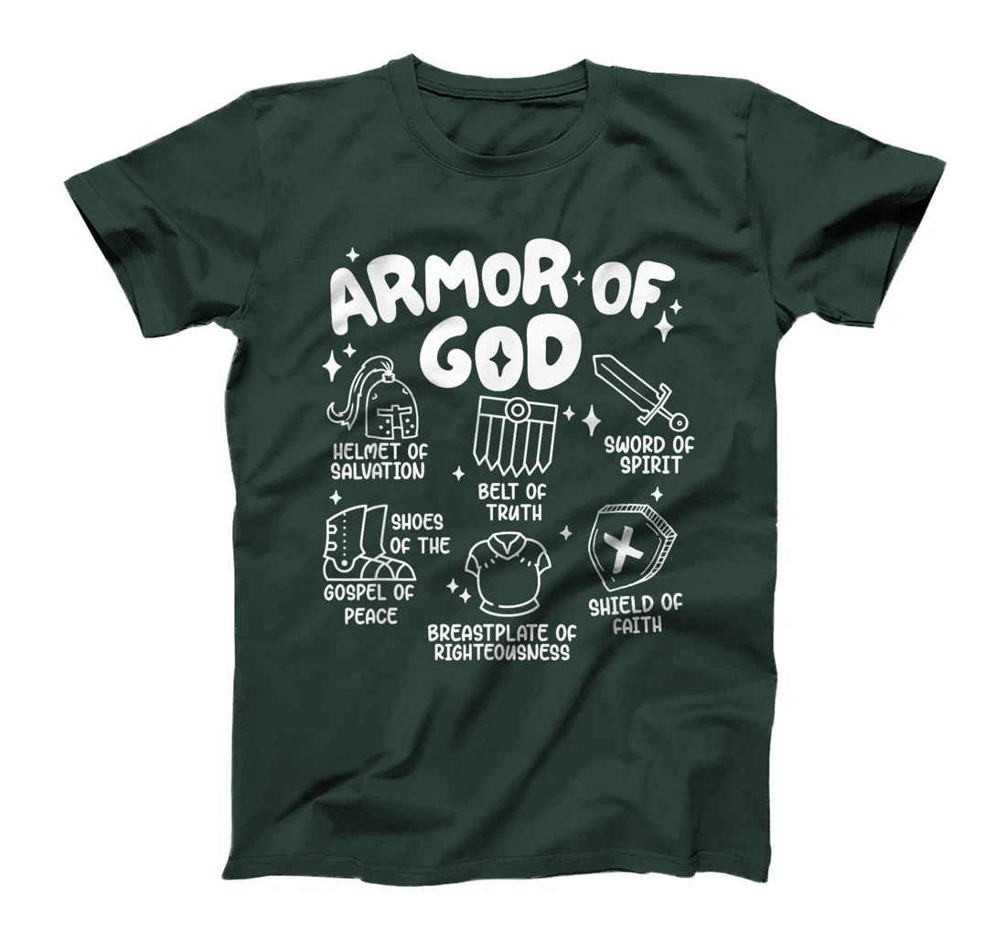 Armor Of God put on the armor of God Christian bible verses T-Shirt
