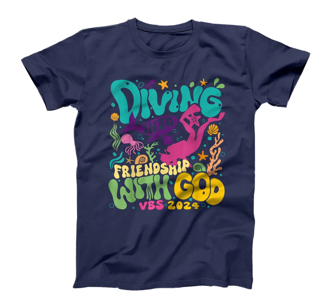 Diving Into Friendship With God Scuba VBS 2024 Christian T-Shirt