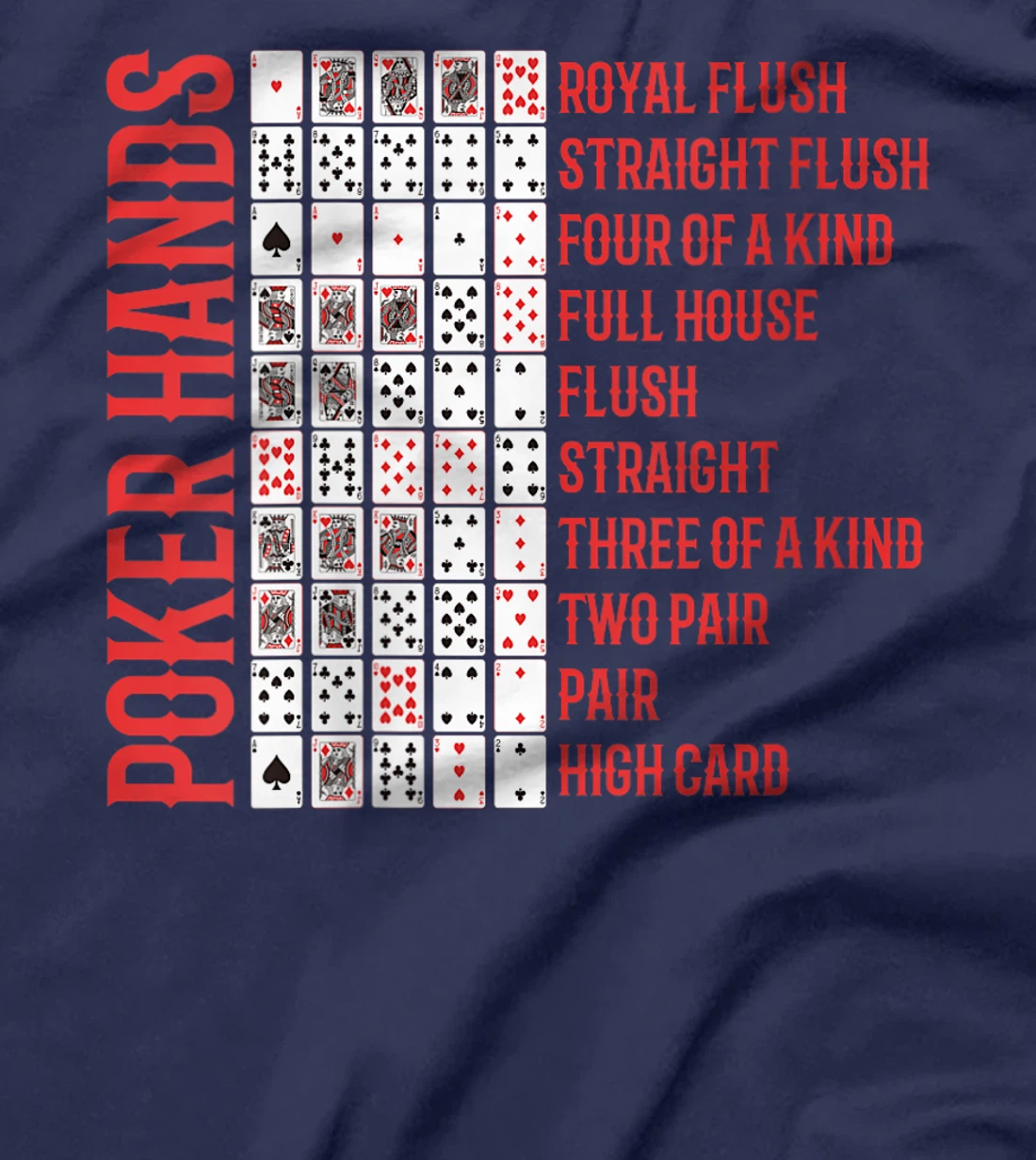 Womens Poker Tournament POKER HANDS Texas Holdem Funny Poker Player T-Shirt