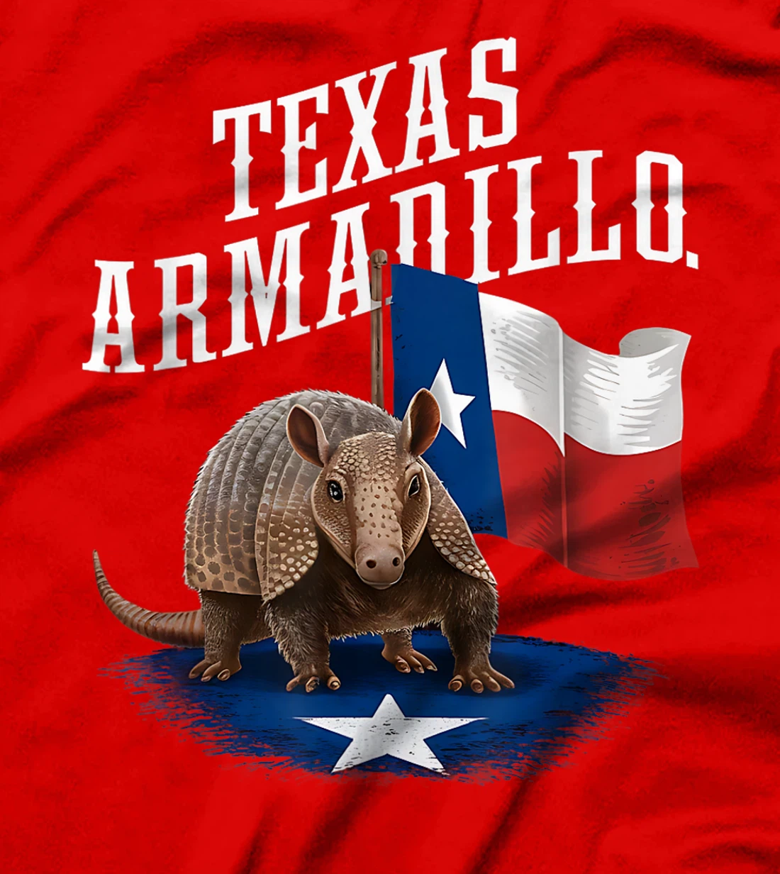 Texas Armadillo Vintage Graphic Tee for Texan Heritage T-Shirt